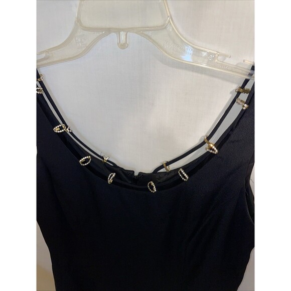 Michael Marcella Ltd. Women’s Embellished Dress Size 8 Black Business Formal - Picture 3 of 12